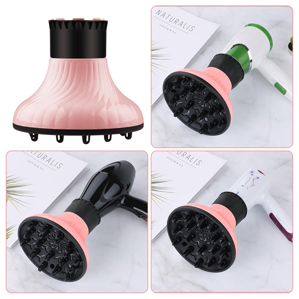 MAYCREATE Hair Dryer Diffuser for Blow Dryers 3.8–6 cm | Universal Snap‑On 2PCS Attachment