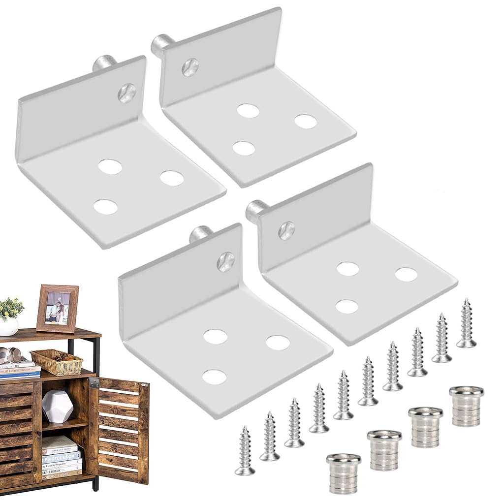 Serplex Door Hinges for Shaft Duct and Wooden Cabinets featuring Silent Shaft Mechanism | 2 Sets Stainless Steel Concealed Mount Design