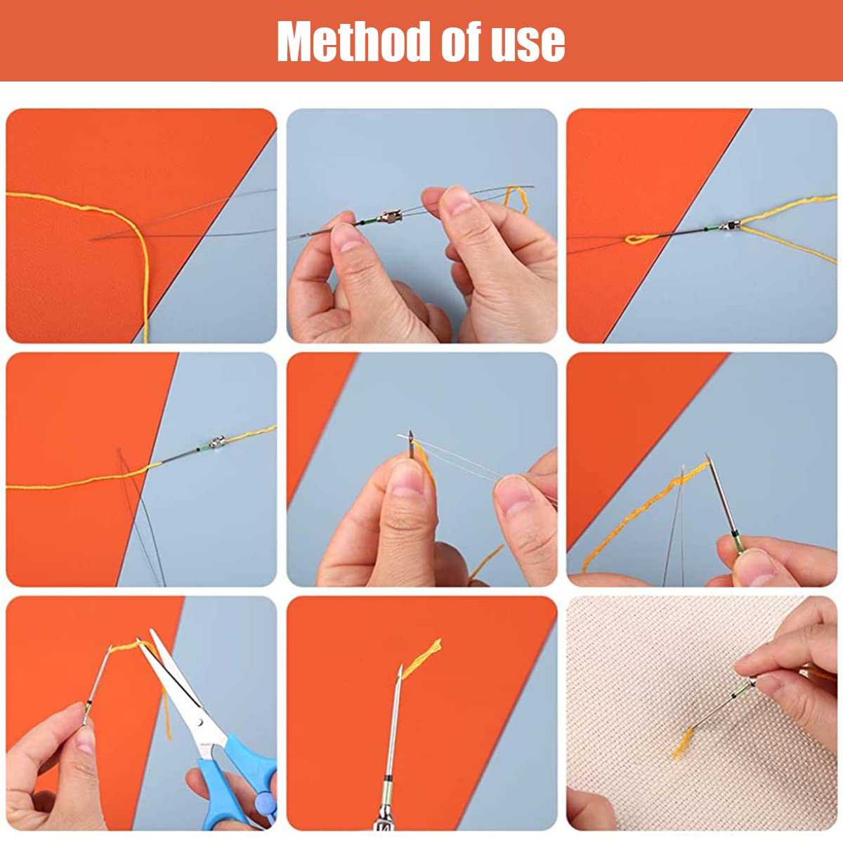 HASTHIP Tufting Punch Needles Kit for Embroidery with 10 Sizes Metal Needles | Beginner Craft Set