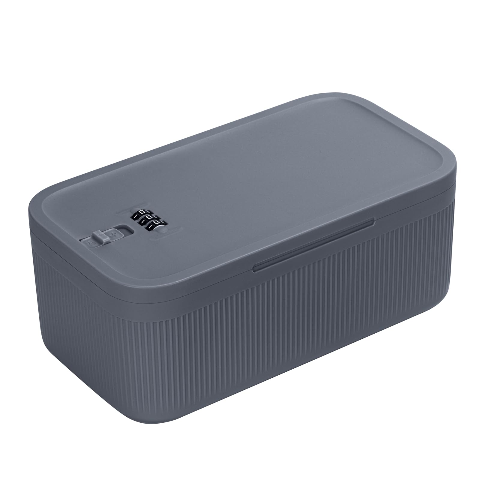 OFIFO® Portable Digital Safe Box Lock Box, Password Security Lock Box for Home and Office, Multipurpose PP Lock Box Secure Storage for Cash, Jewelry, Cigarette, and Valuables, 23.9x13.1x9.6cm