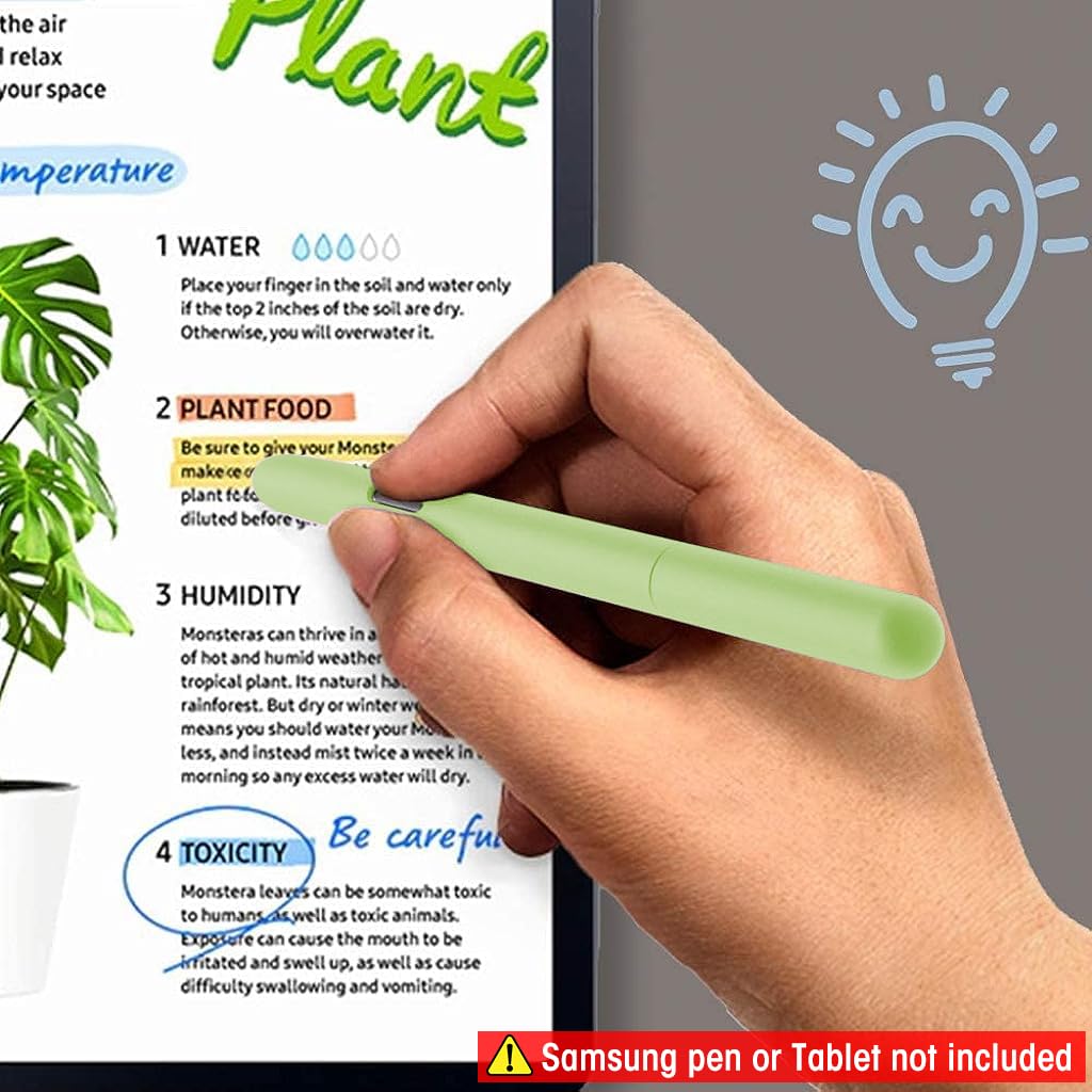 Silicone Sleeve Case for Samsung Galaxy Tab S7 S Pen with Non Slip Smooth Cover | Fits S7+ S8 S8+ Ultra