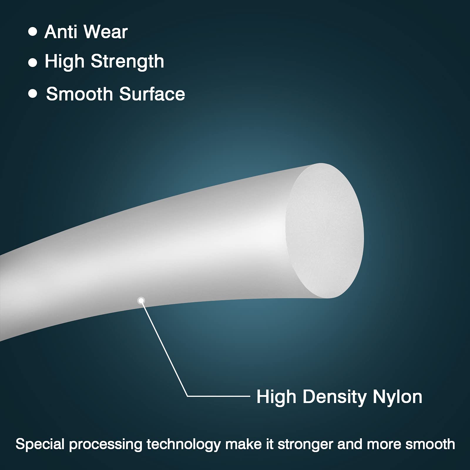 ELEPHANTBOAT Fishing Line for Freshwater Anglers with 0.52 mm 48.7 LB Strength | 100 m Nylon