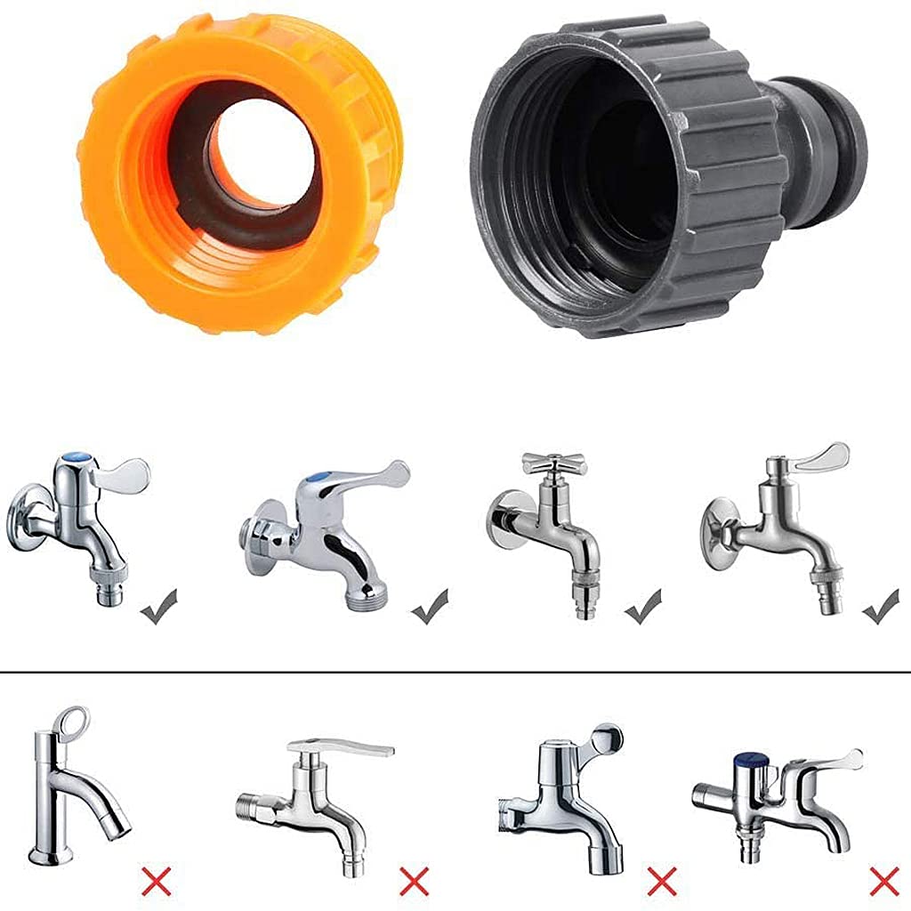 ELEPHANTBOAT Hose Pipe Fitting for Garden and Lawn | 3PCS Quick Water Connector Adaptor