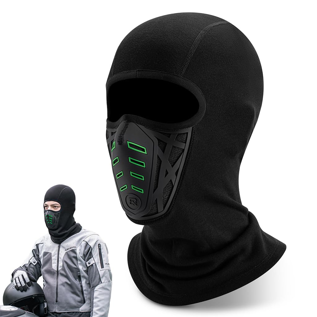 STHIRA Winter Riding Hat Balaclava for Ski and Motorcycle with Ventilated Face Mask | Soft Thermal Plush Lined Unisex Helmet Liner