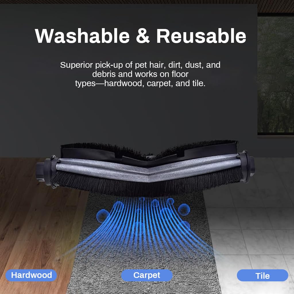 HASTHIP Replacement Accessories Kit for Ecovacs Deebot OZMO U2 Pro with 9 Parts | Easy Install