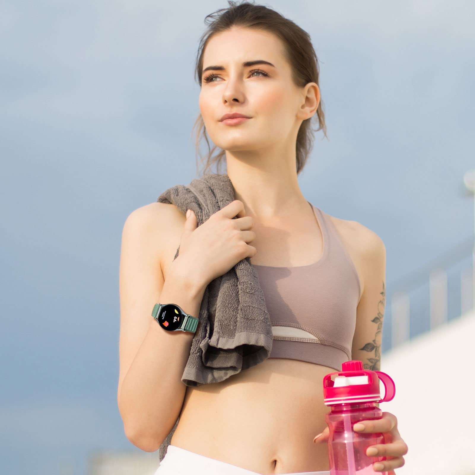 20mm Nylon Watch Band for Samsung Galaxy Watch 5 4 | Adjustable Hook and Loop Strap