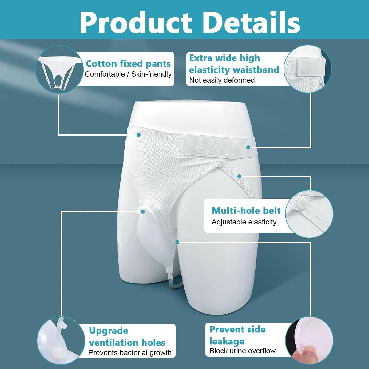 MAYCREATE Urinal for Men with Reusable Silicone Collection Bag for Bedridden Patients