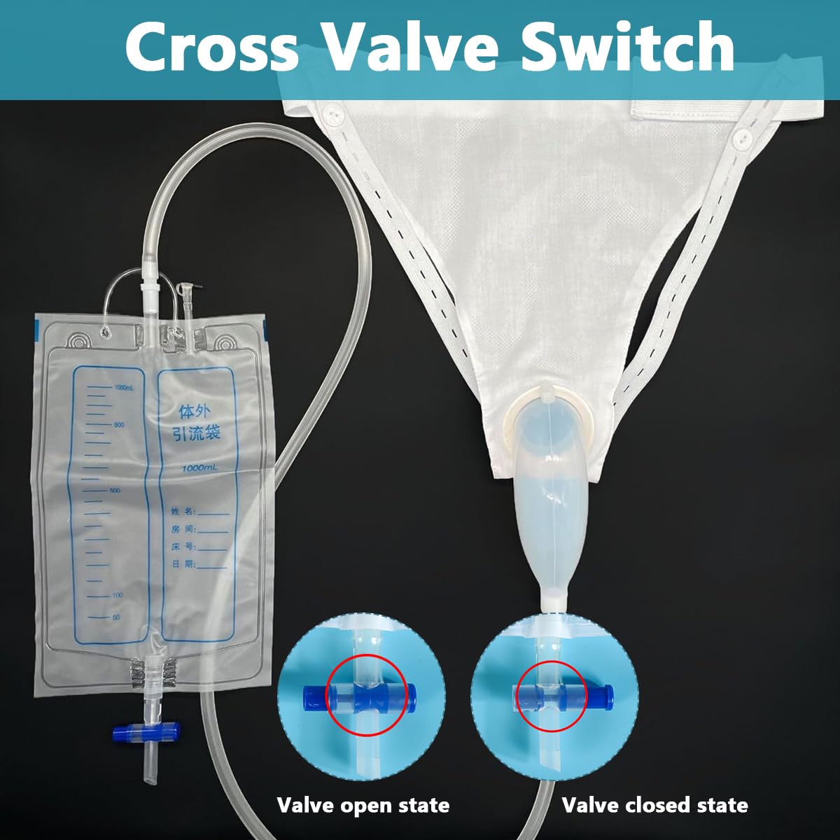 MAYCREATE Urinal for Men with Reusable Silicone Collection Bag for Bedridden Patients