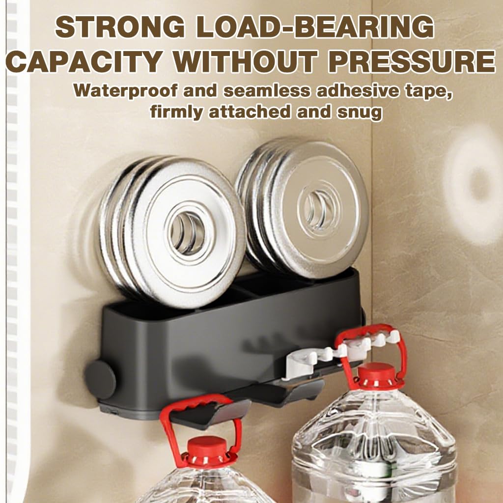 HASTHIP Hair Dryer Holder for Bathroom with 4 in 1 Storage and Self Adhesive Mount | ABS Wall Organizer