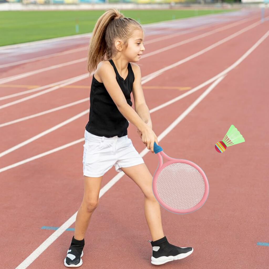 Proberos Kids Sport Racket Toy Set for Outdoor Play with 9 in Handles and EVA Foam Grip