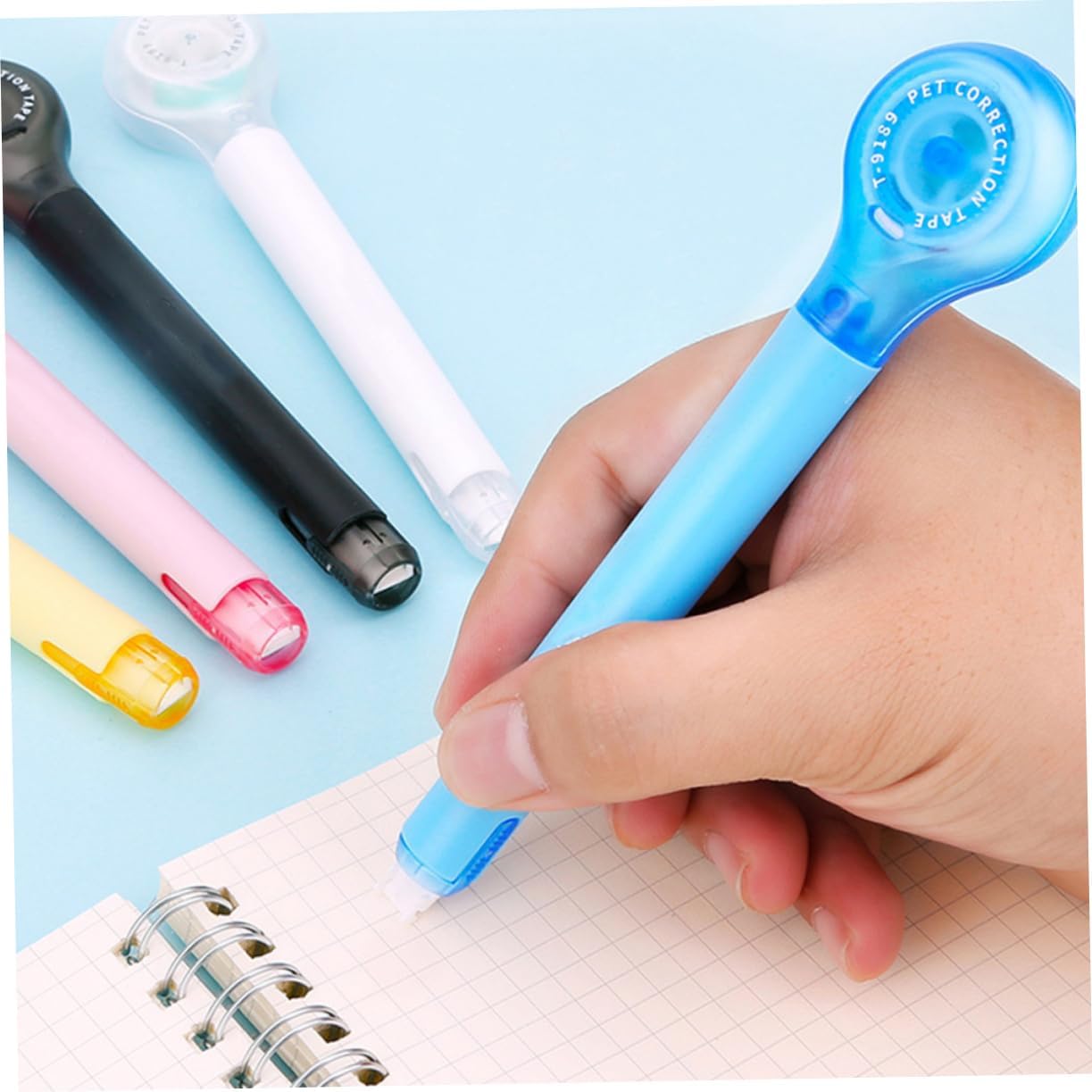 ZIBUYU Correction Tape for School and Office with Bonus Refill | Smooth Blue Design