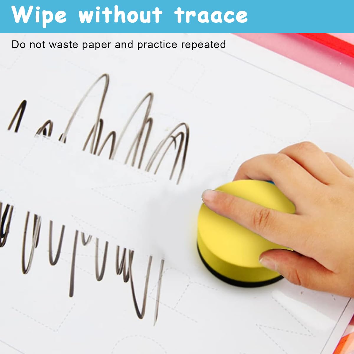 Climberty Dry Erase Pocket Sleeves for Documents with 6 Color Pens 10 x 14 in PET | Reusable