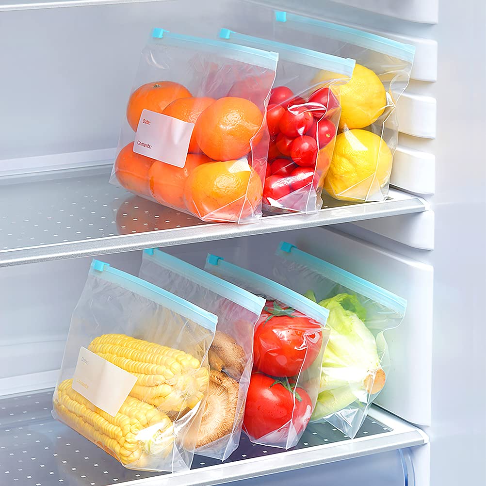 HASTHIP Storage Bag,Ziplock Bags Large Size,Reusable Sandwich Bags,30 Pcs of Food Storage Bags,Snack Bags, Freezer Bags,Bags for Lunch, Travel and Kitchen Organization. (A)