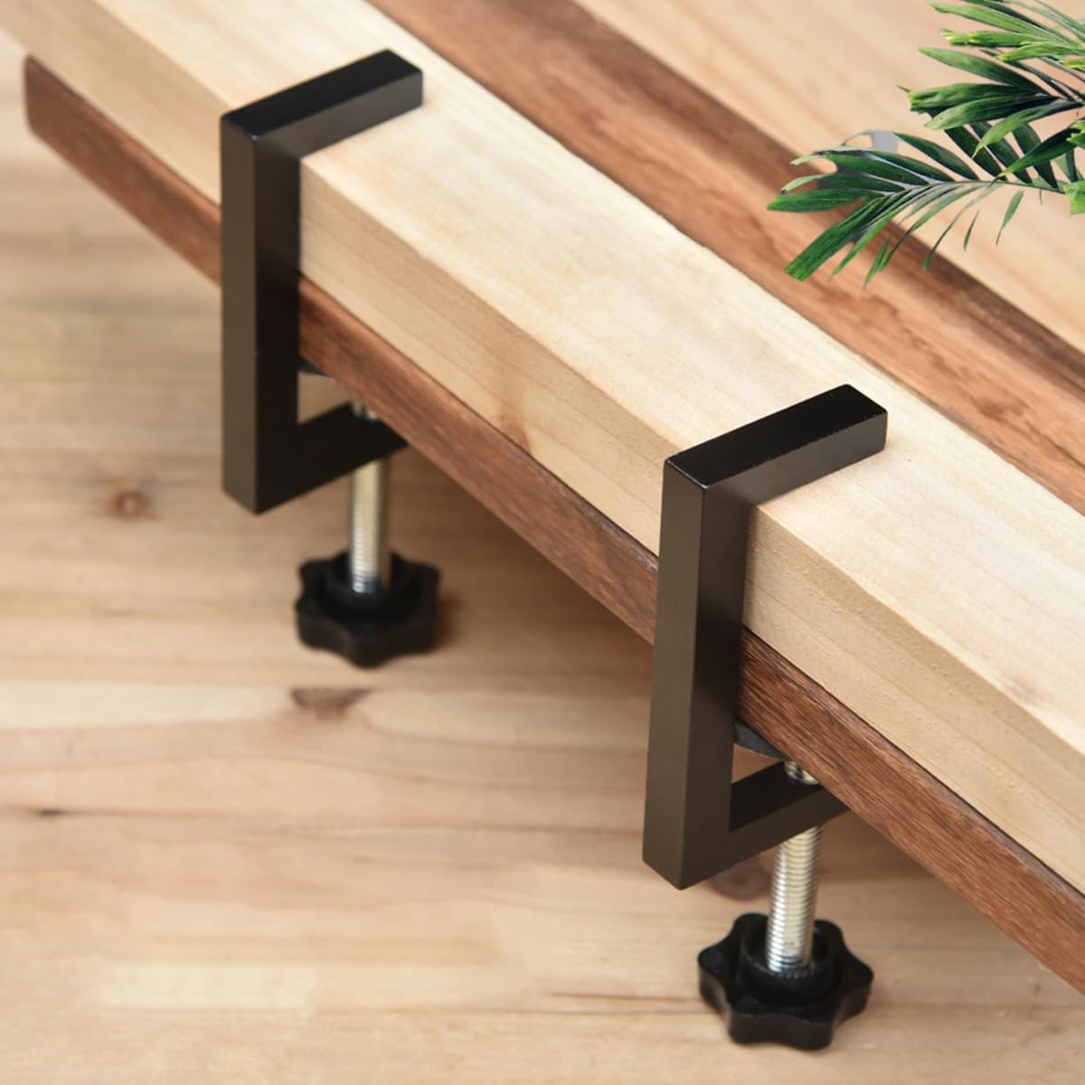 Serplex Woodwork C Clamps for DIY and Metalworking featuring Screw Mechanism and 2pcs Carbon Steel Design