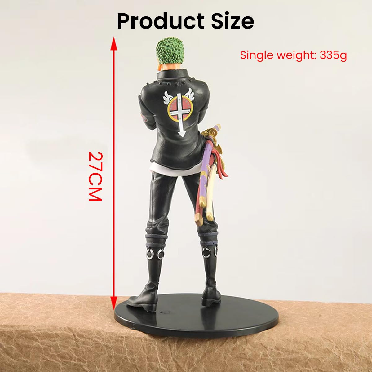 PATPAT Roronoa Zoro Action Figure for Desk and Room Display with PVC Build | Gift for One Piece Fans