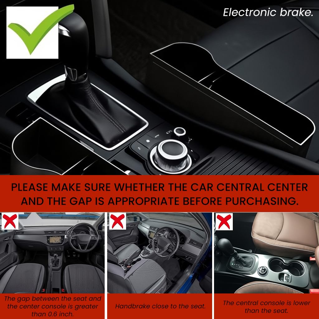 Zibuyu Car Seat Gap Filler Organizer with Cup Holder for Front Console Storage | Space-Saving Design to Keep Essentials Within Reach
