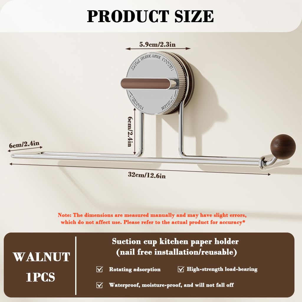 HASTHIP Wall Storage Rack for Kitchen and Bathroom with 12.5 in Suction Cup | Stainless Steel Organizer