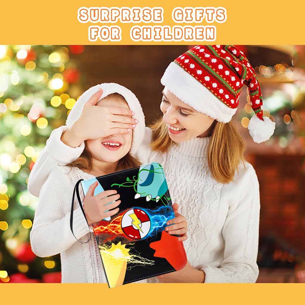 PATPAT Pokemon Game Card Binder for 400 Cards with Cute Prints | Organizer Case for Kids