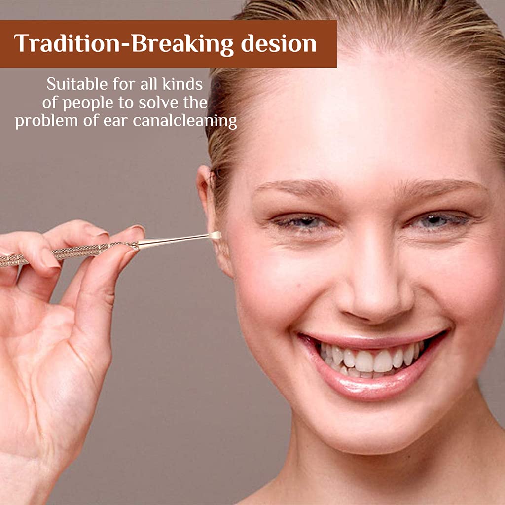 MAYCREATE Ear Wax Remover for Ear Cleaning with LED Light and 7pcs Stainless Steel Tools