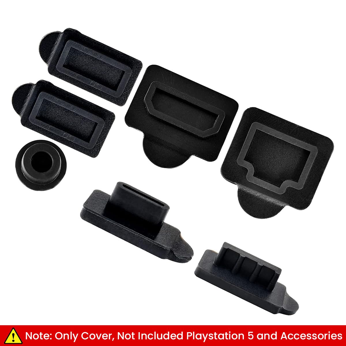 ZORBES Dust Plug for PS5 Slim featuring 18 pcs silicone port covers | protection for gamers