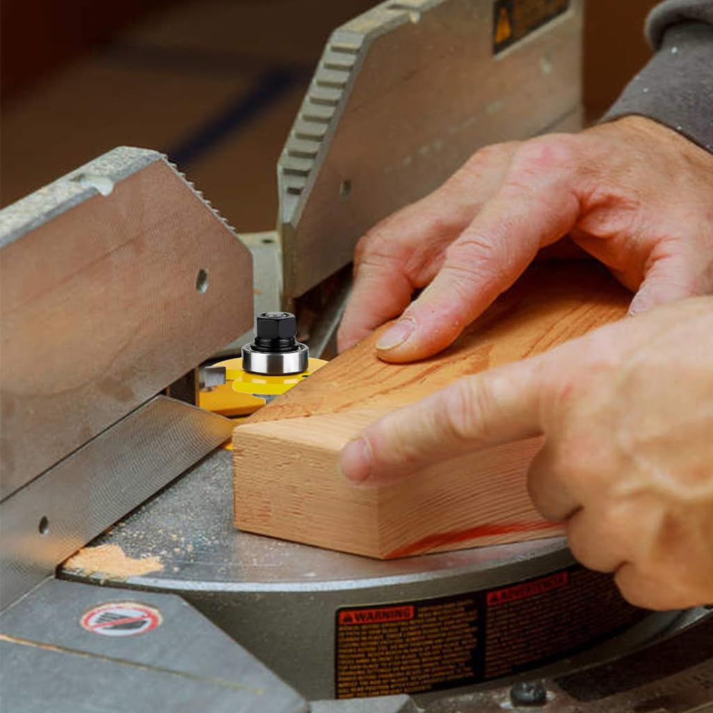 Serplex Router Bit Set for Precise Cabinet Joinery with Adjustable 3 Teeth Shaker | Alloy Steel 1/4 in Shank