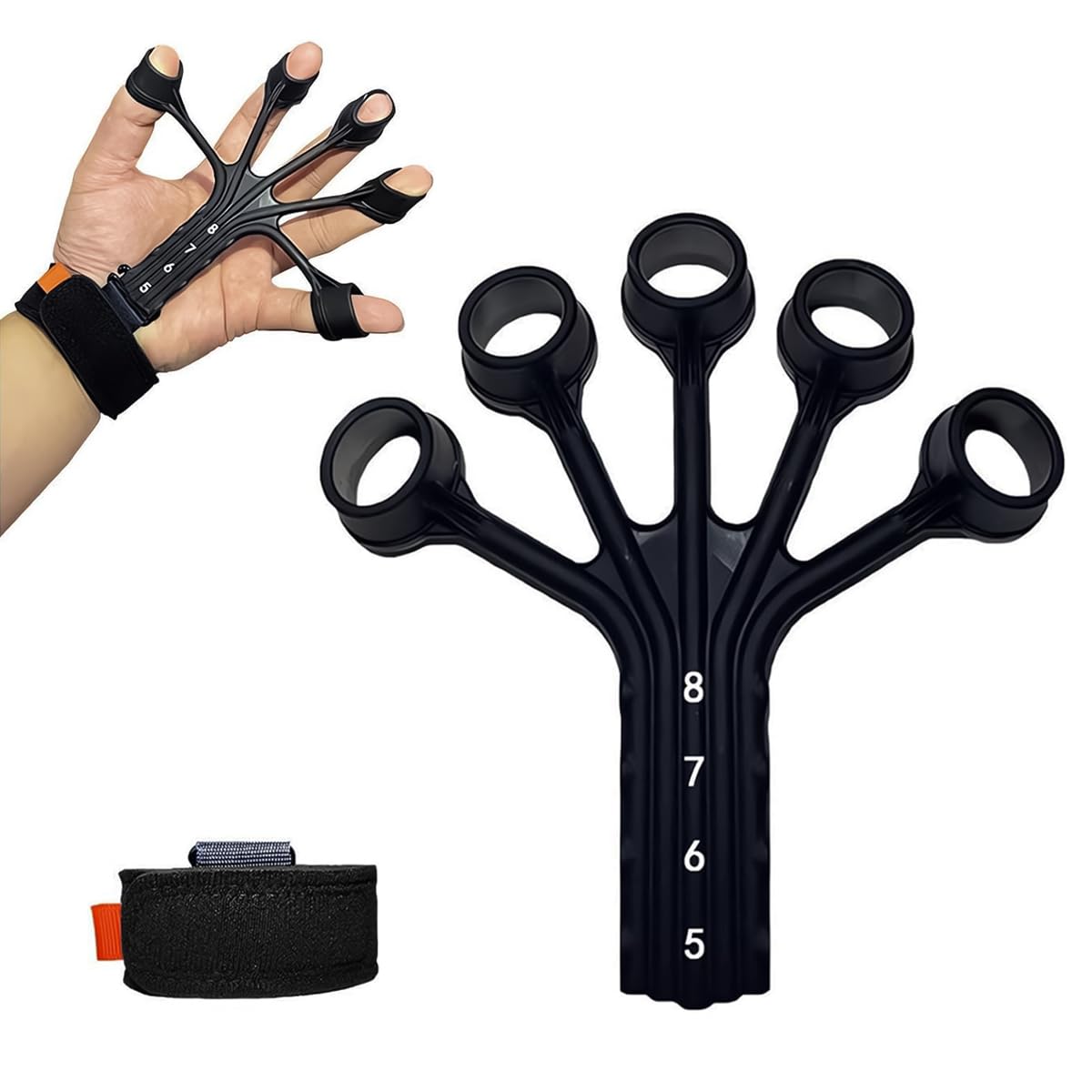 Proberos Finger Strengthener for Grip and Forearm Training featuring Ergonomic Design | Portable Hand Exercise Tool
