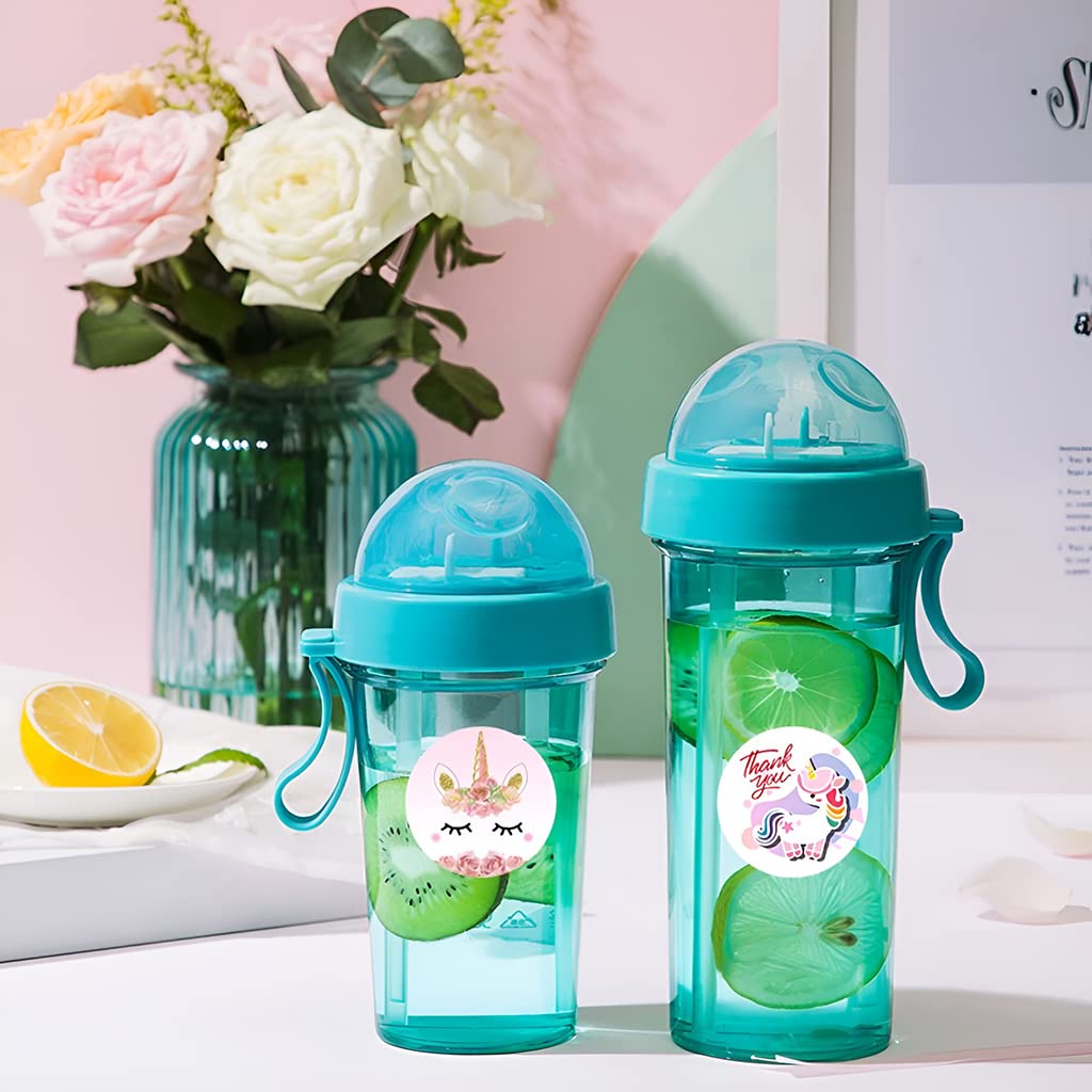 HASTHIP Unicorn Stickers for Kids Crafts and Gift Wrapping featuring 500pcs PVC Vinyl | 4 Designs