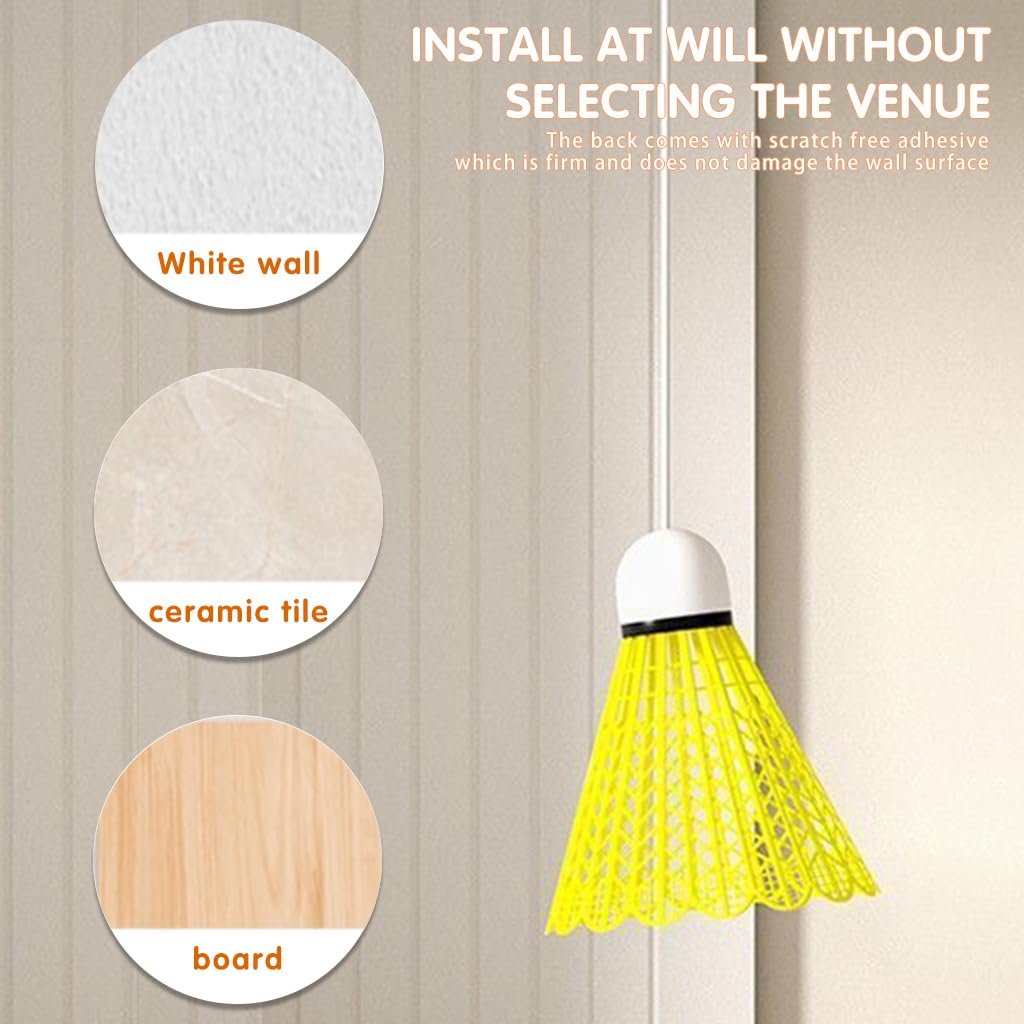 Proberos Automatic Rebound Badminton Trainer for Kids with Elastic Cord System 2 PCS | Indoor and Outdoor Skill Practice