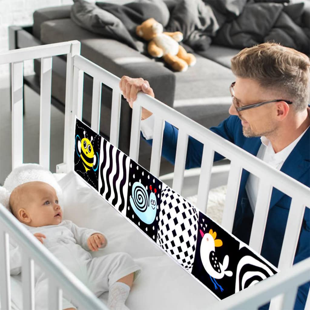 SNOWIE SOFT Rabbit Baby Toys Cloth Book for Sensory Play and Early Learning | Washable Soft Toy for 0–12 Month Babies