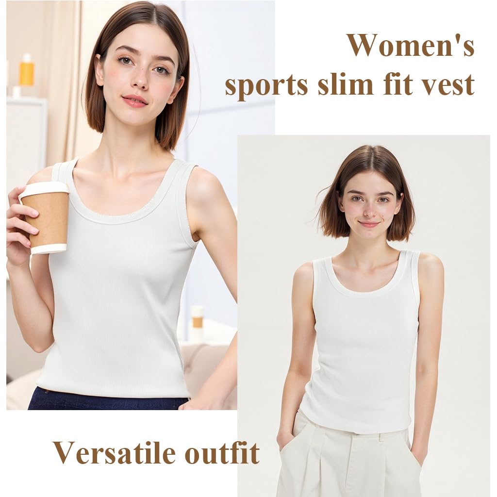SANNIDHI Tank Top for Women with Built In Bra Pads and Quick Dry Ice Silk Fabric | Ideal for Yoga and Workout