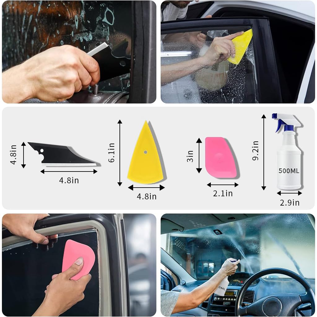 Serplex Car Window Tint Application Tool Kit with 42PCS Squeegees and Utility Cutter Set | for Vinyl Wrap Installation