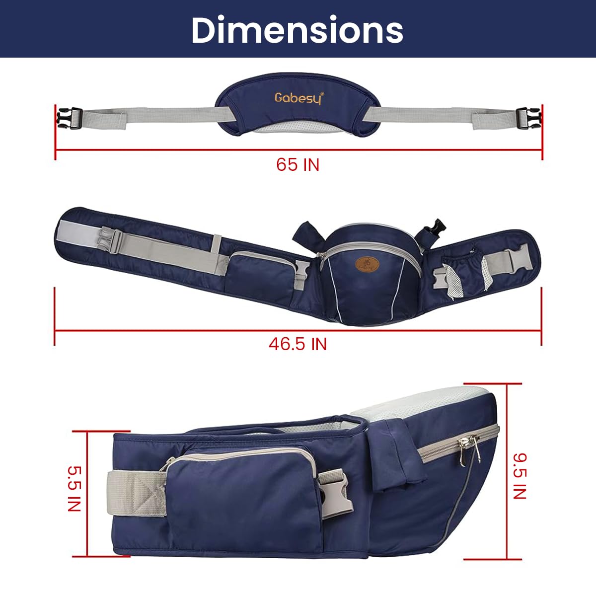 SNOWIE SOFT Baby Carrier for Travel and Daily Use with Detachable Hip Seat 3–36 Months | Breathable Cotton Polyester for Mommy and Daddy