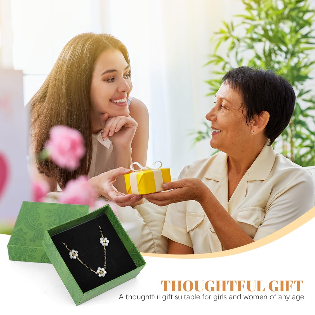 SANNIDHI Bracelets for Women featuring Pearl Daisy Flower Charm with Golden Titanium Steel | Elegant Gift for Girls and Sisters