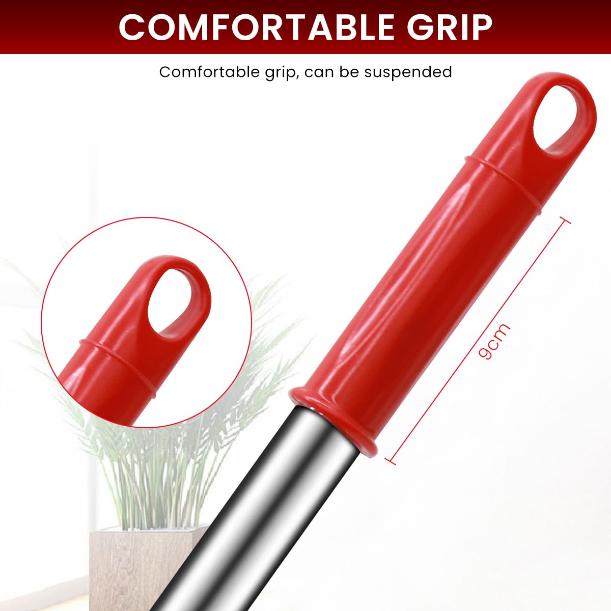 HASTHIP 360° Spin Floor Mop for Hardwood Tile & Laminate Floors with 14‑inch Head | Microfiber Wet and Dry Cleaning