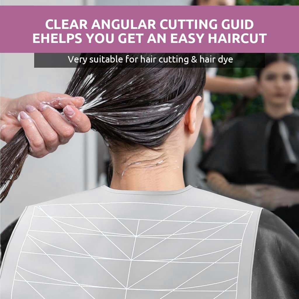 MAYCREATE Silicone Hair Cutting Collar for Salon Use with Guiding Lines | Waterproof and Easy to Clean