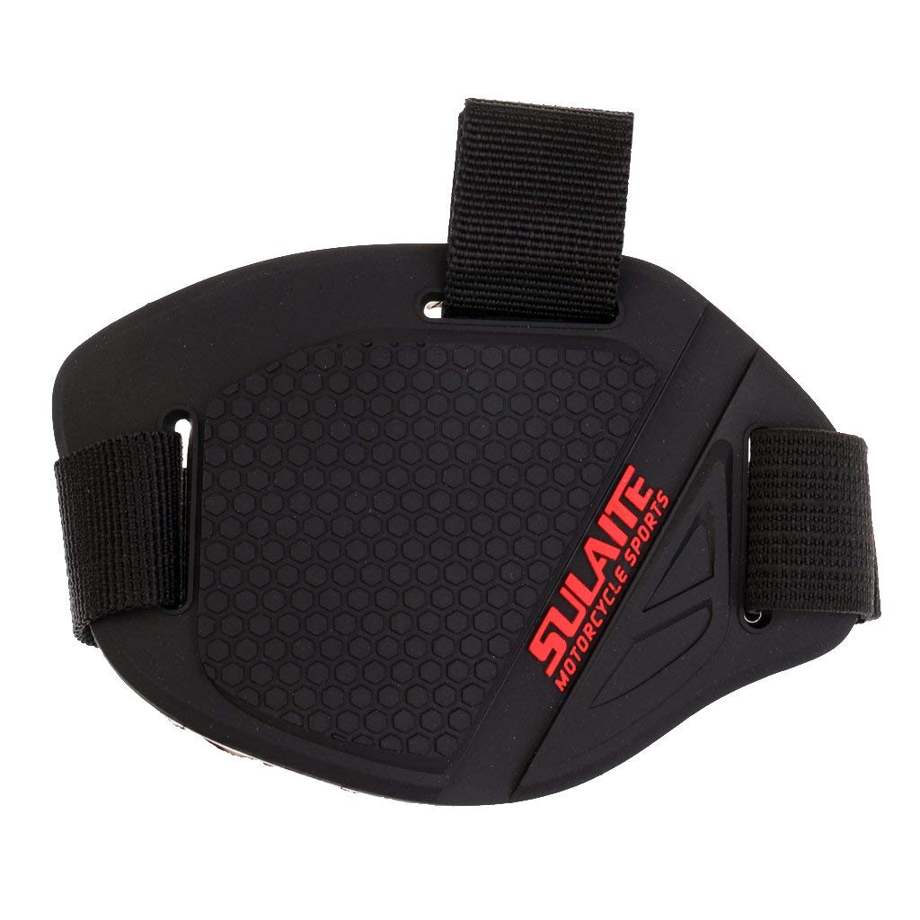 Magideal Motorcycle Gear Shift Pad for Shoe Protection with Adjustable Non Slip TPU Rubber | Black