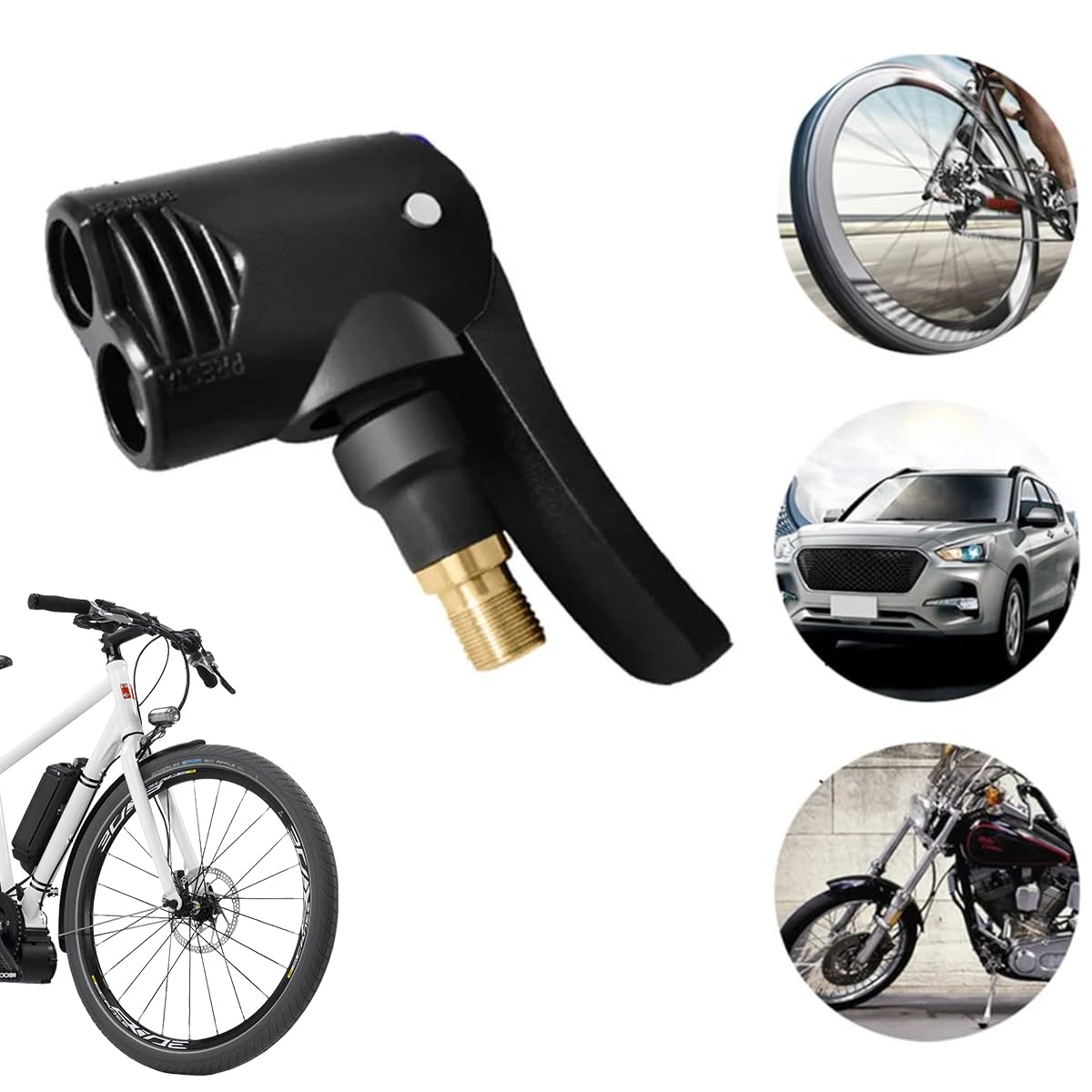 STHIRA Universal Valve Adapter for Schrader and Presta featuring Easy Deflation | Compact Converter for Car Bike and Motorcycle Tires