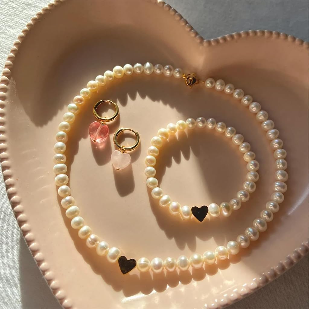 SANNIDHI 722Pcs Jewelry Making Beads and Charms Kit with Crystal Lines & Scissors, Assorted Sized Pearl Beads Golden Spacer Beads Charms for DIY Crafting, Beading Crafts, DIY Bracelet Making