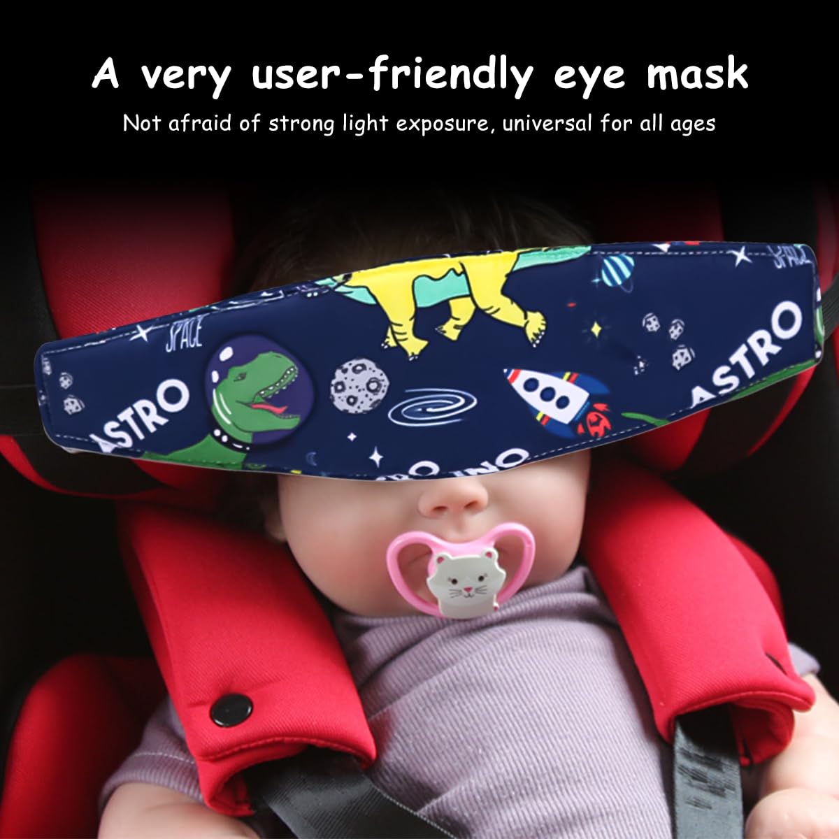 SNOWIE SOFT Baby Head Support for Car Seat with Quick Release Buckle | 2Pcs Cotton Strap