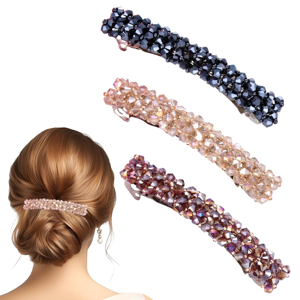 ZIBUYU Hair Clips for Women with Non Slip Design and 8.5cm Alloy Hold | 3 Pcs Set