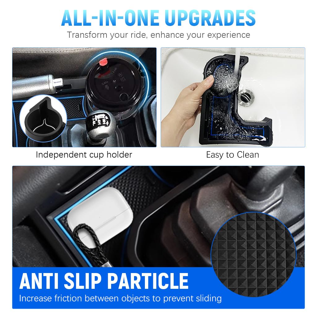 STHIRA Center Console Organizer Cup Holder for Suzuki Jimny 2019–2025 with Anti-Slip Pads