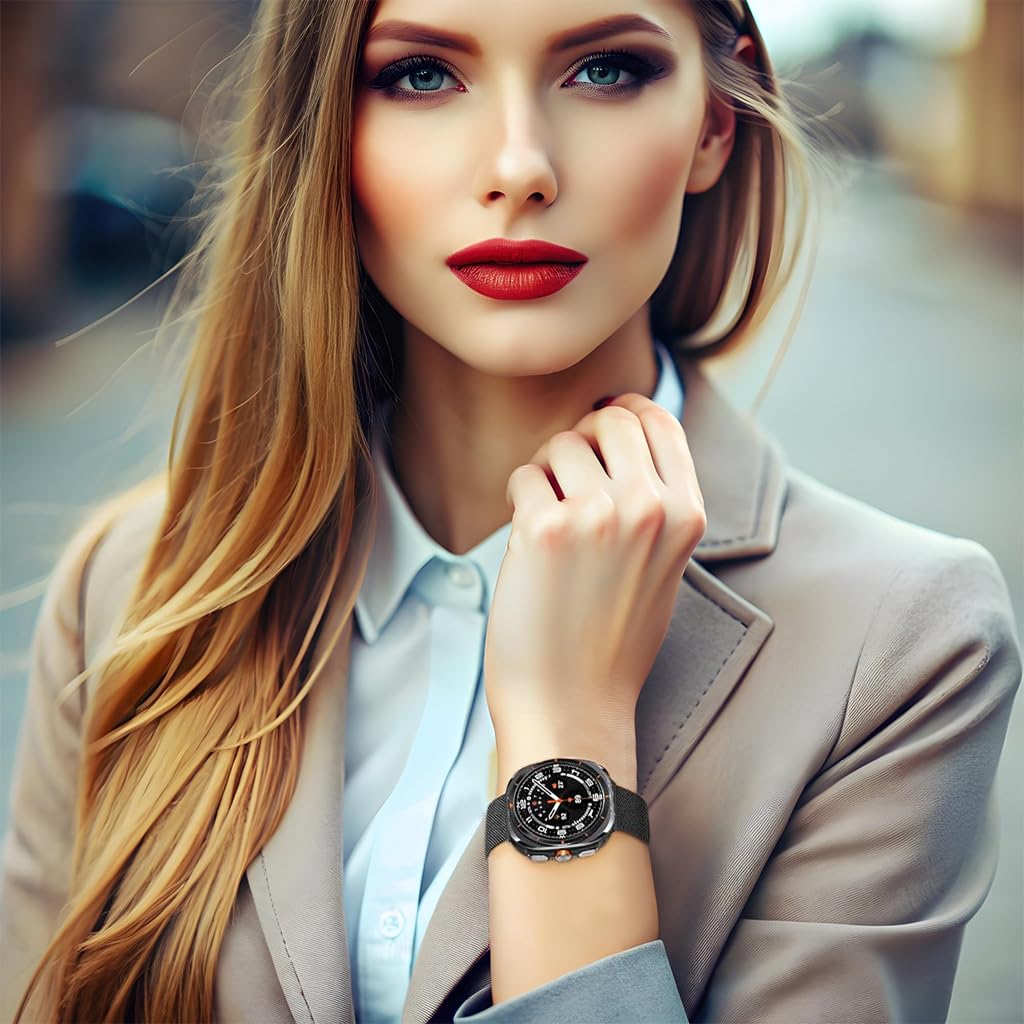 ZORBES Stainless Steel Mesh Magnetic Watch Band for Samsung Galaxy Watch7 Ultra 47mm featuring Adjustable Magnetic Clasp | Unisex Fashion Strap