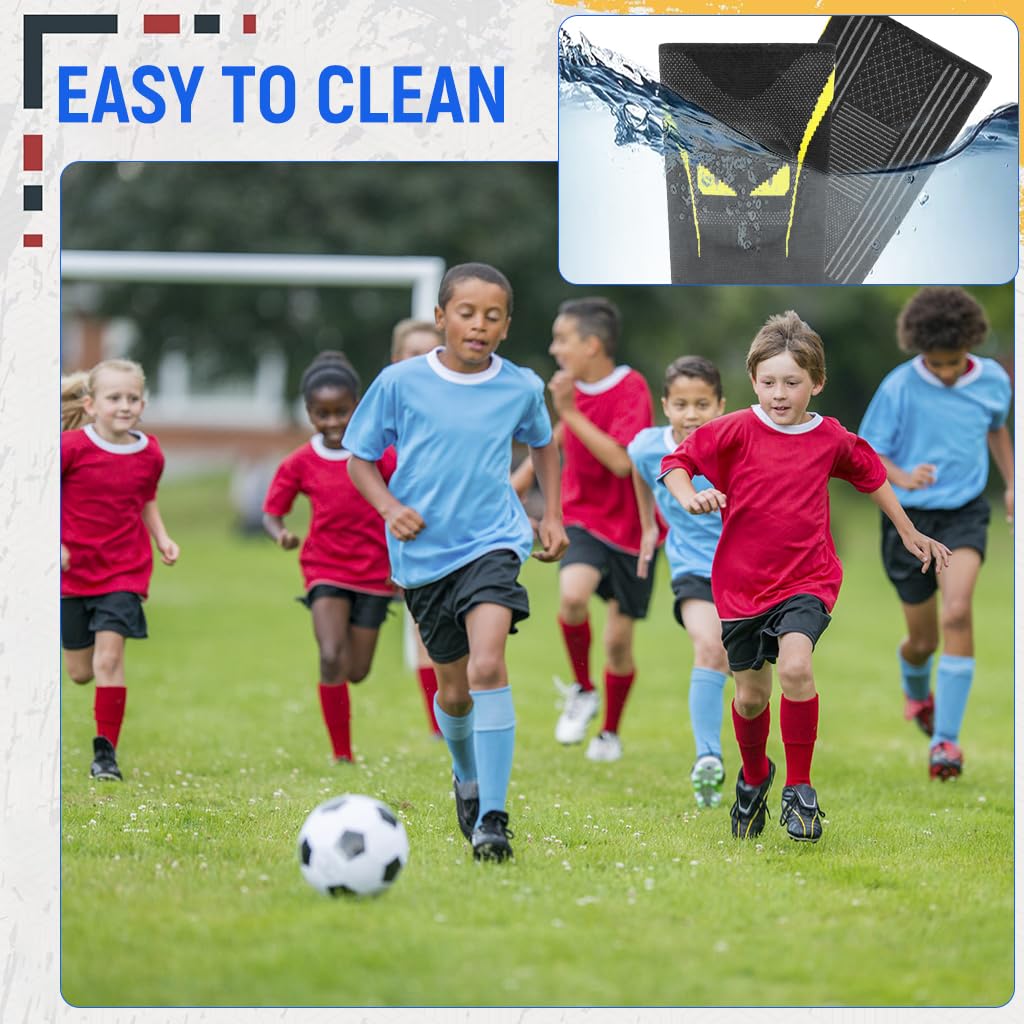 PROBEROS Sport Compression Knee Sleeves for Kids with 15–25 mmHg Support | Nylon Knitted 2 Pcs