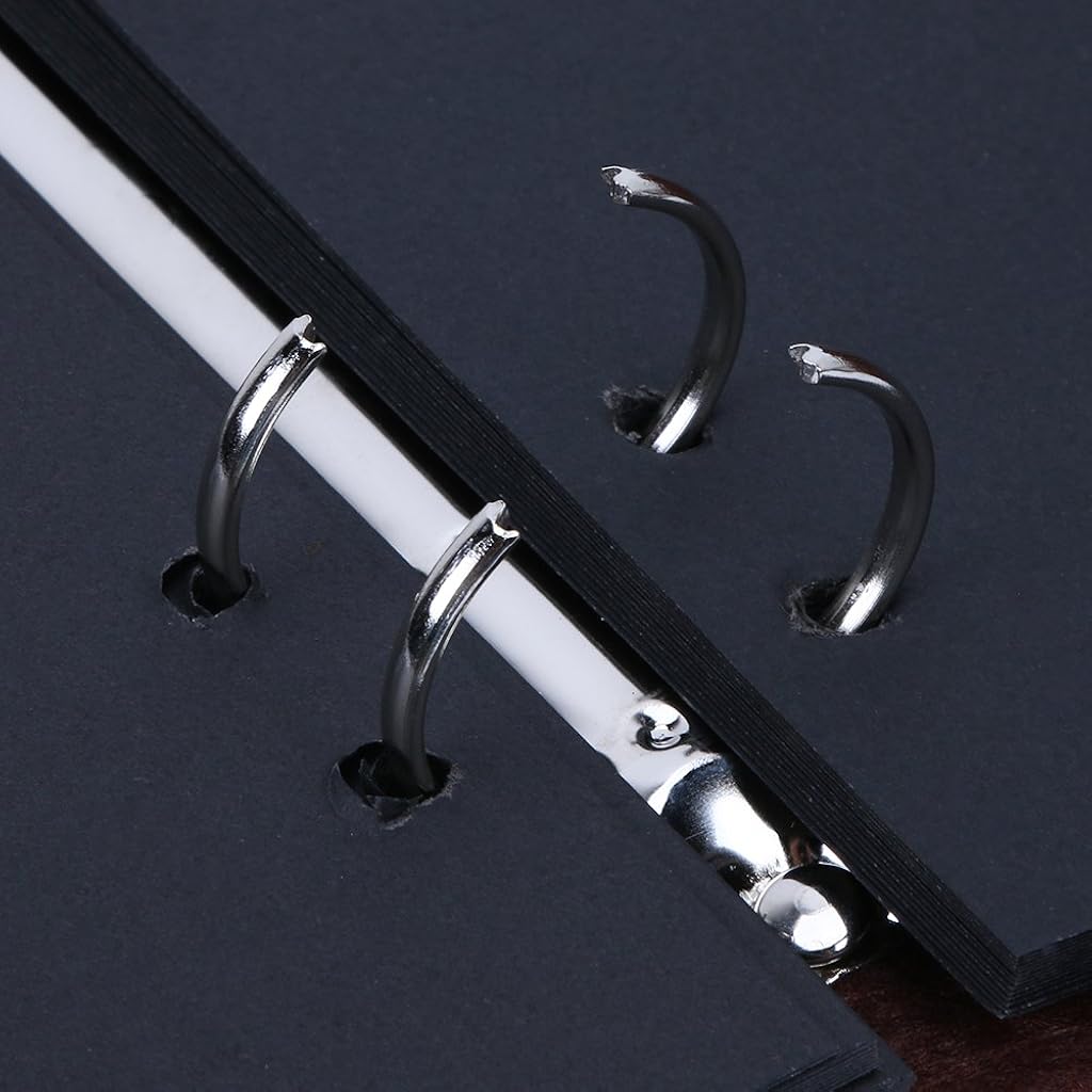 HASTHIP® Photo Book Felt Cover Album Scrapbook Handmade DIY Albums for Photos Collection with 30 Sheets Womens Day Gifts Coffee 7.5 x 6.9 Inch 3 PCS