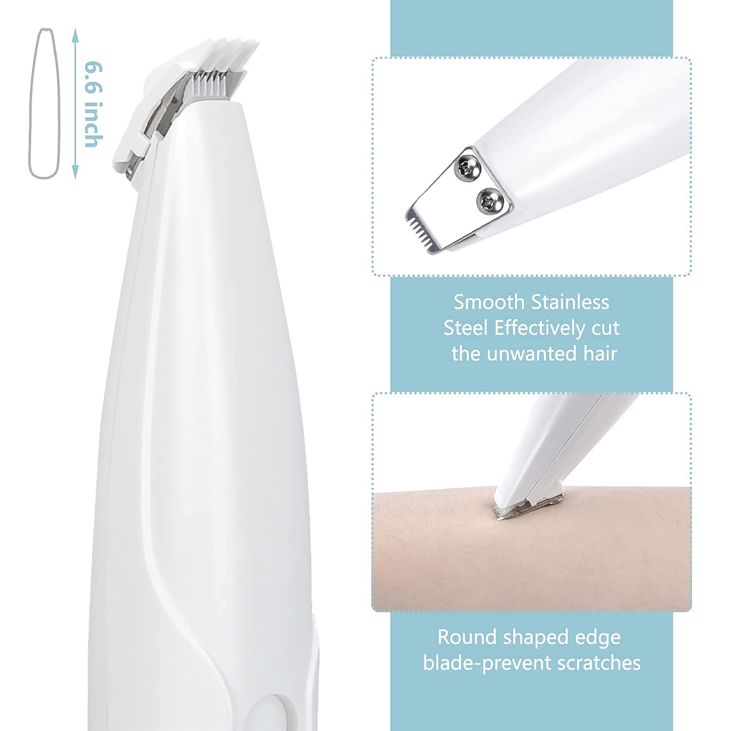 HASTHIP Dog Paw Hair Trimmer for Grooming with 2 Speed Low Noise Motor & Safe Ceramic Blade