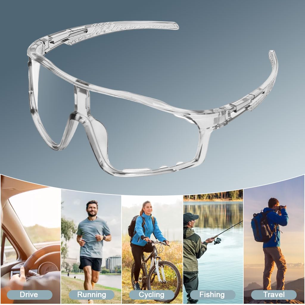 PROBEROS Sports Sunglasses for Cycling and Running with Photochromic Lenses | UV400 Protection
