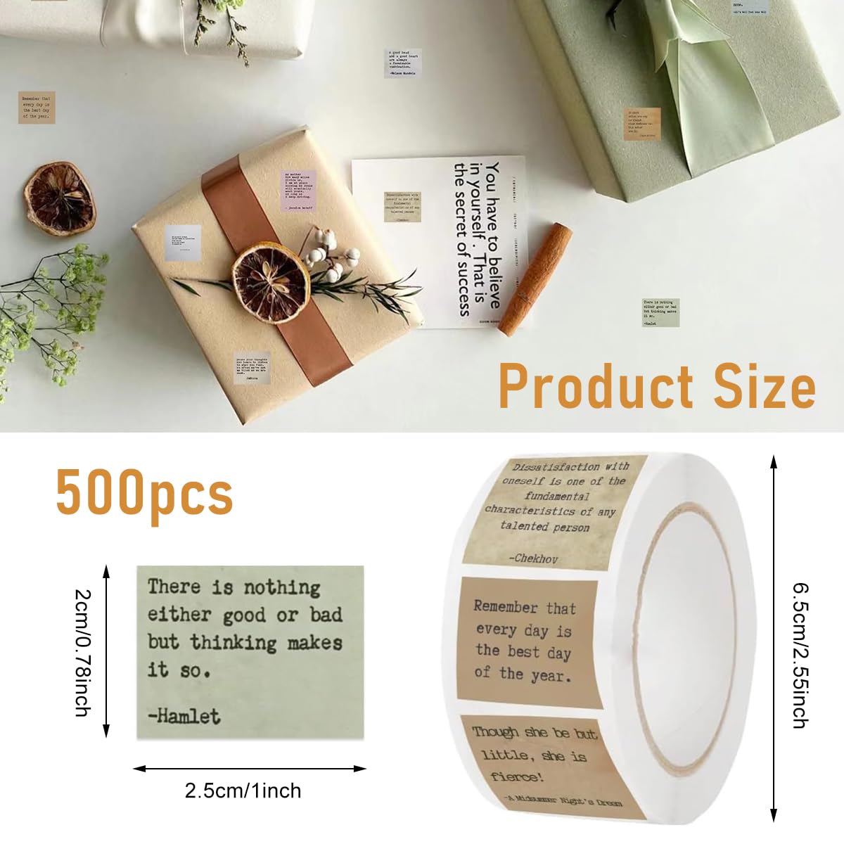 HASTHIP Bible Verse Stickers for Planners and Scrapbooks featuring 500 Retro Inspirational Prints