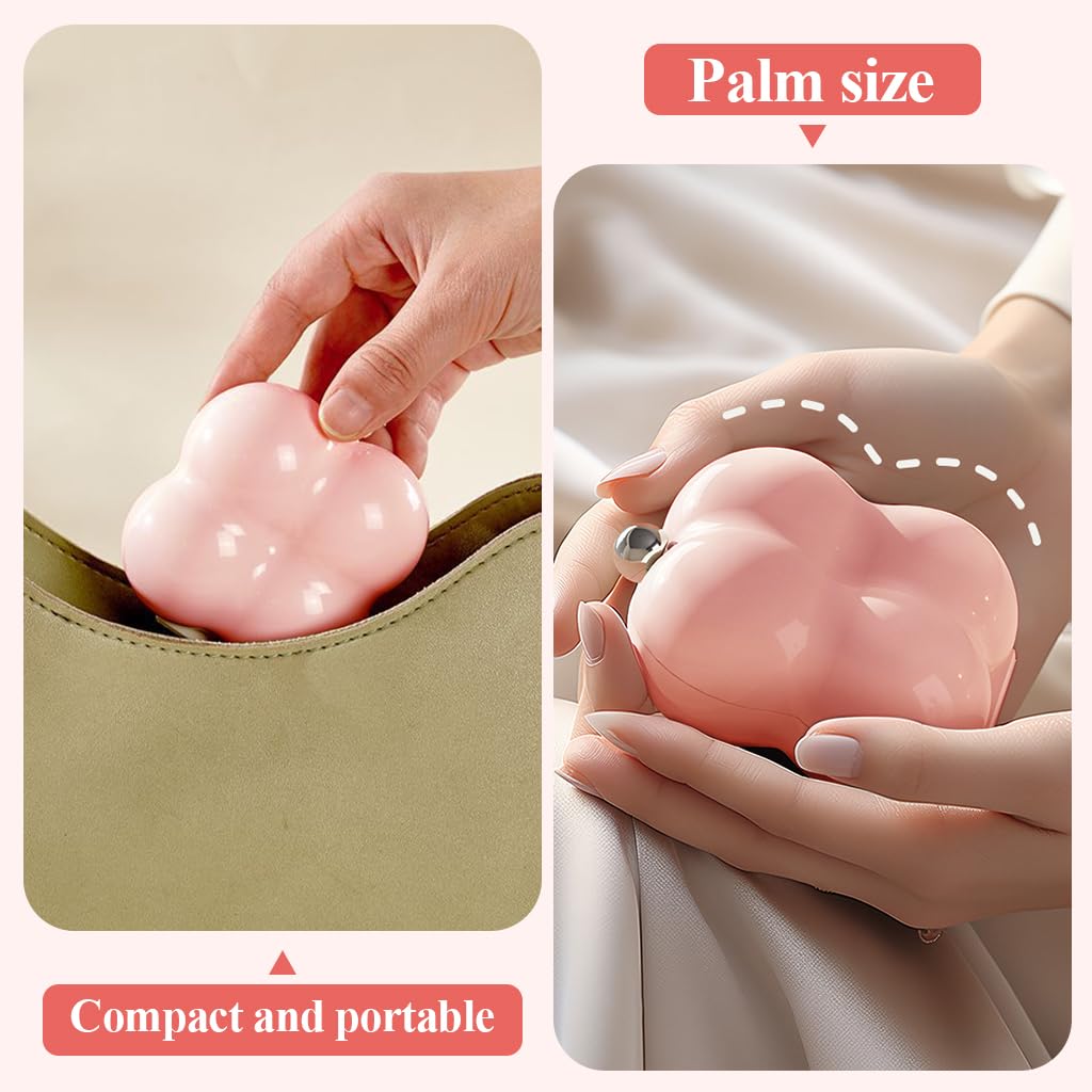 MAYCREATE Travel Jewelry Case for Women featuring 7 Compartments with 3 Layer Sealing | Pink Cloud Shaped Portable Organizer