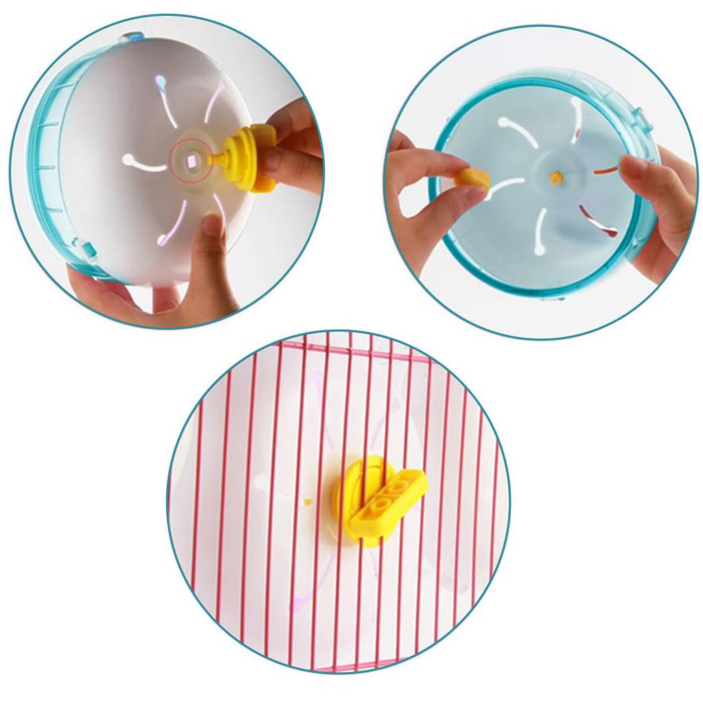 HASTHIP Hamster Wheel for Cage with Silent Bearings and Ridges | 5.5 in Plastic Wheel