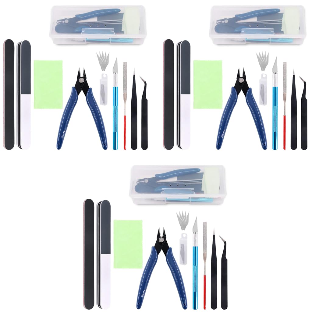 Serplex Gundam Tool Kit for Model Building and Repairing with 27PCS in Storage Box